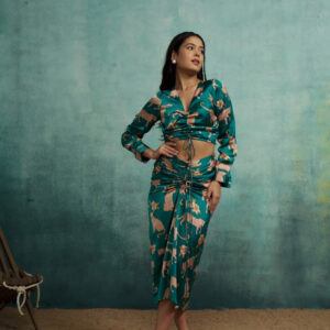 Leopard Satin Asian Co-ord