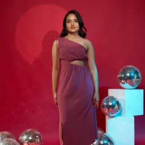 Midnight Curve Side Slit Dress